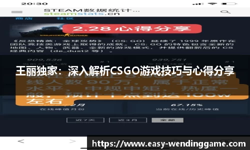王丽独家：深入解析CSGO游戏技巧与心得分享